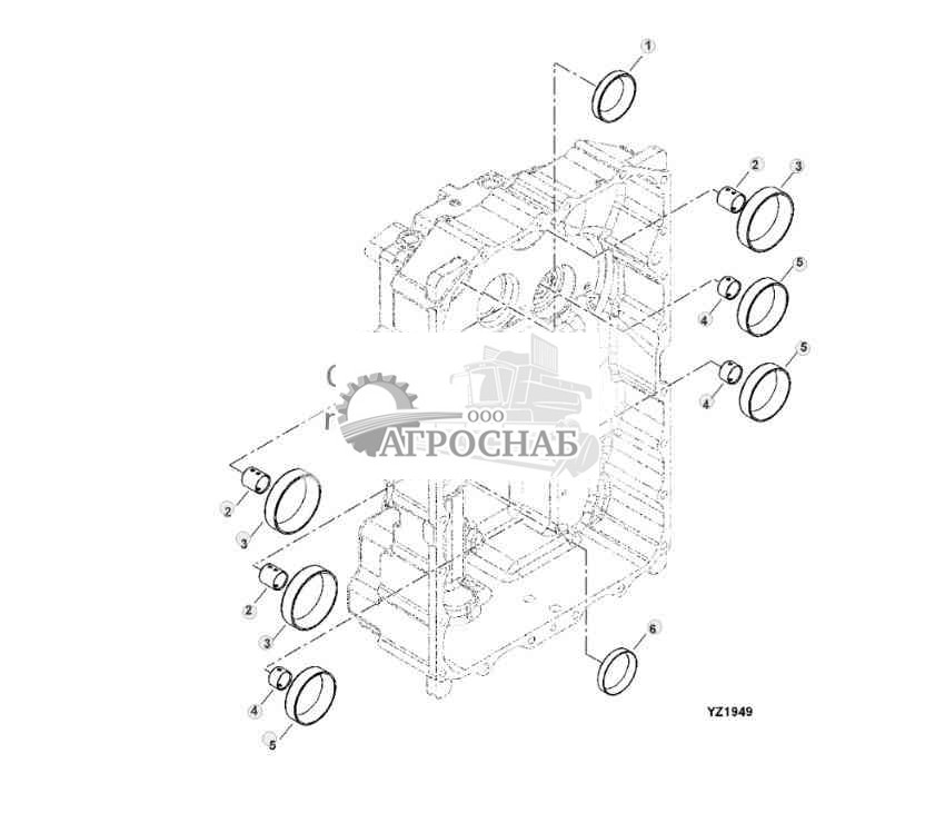 TRANSMISSION REAR HOUSING INSIDE 